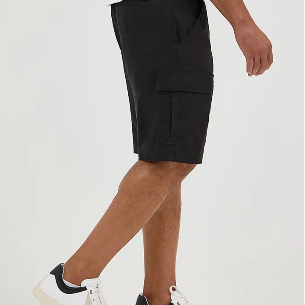 Wrangler Men's Big & Tall Relaxed Fit Cargo Shorts - Black